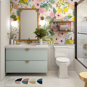 Цветная и яркая ванная комната: как преобразить санузел в Кабинетном - kabinetnoe.mebel54.com | фото