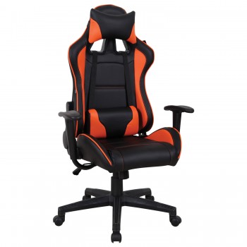 Кресло компьютерное BRABIX GT Racer GM-100 (черный, оранжевый) в Кабинетном - kabinetnoe.mebel54.com | фото