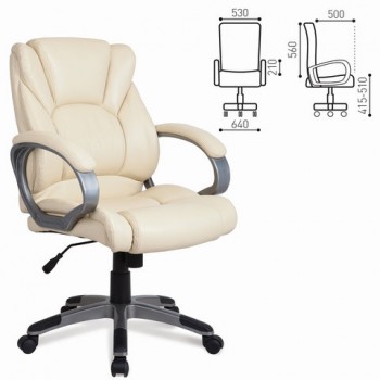 Кресло офисное BRABIX Eldorado EX-504 (бежевый) в Кабинетном - kabinetnoe.mebel54.com | фото