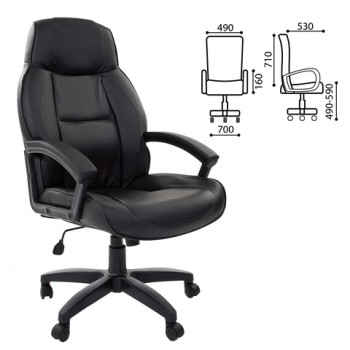Кресло офисное BRABIX Formula EX-537 (черный) в Кабинетном - kabinetnoe.mebel54.com | фото