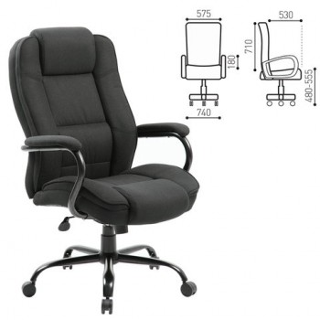Кресло офисное BRABIX Heavy Duty HD-002 (ткань) в Кабинетном - kabinetnoe.mebel54.com | фото