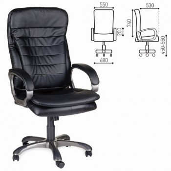Кресло офисное BRABIX Omega EX-589 (черное) в Кабинетном - kabinetnoe.mebel54.com | фото