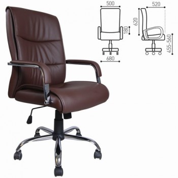 Кресло офисное BRABIX Space EX-508 (коричневый) в Кабинетном - kabinetnoe.mebel54.com | фото