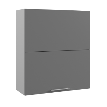 Ройс ПГПМ 800 Шкаф верхний Blum Aventos HF (Графит софт/корпус Серый) в Кабинетном - kabinetnoe.mebel54.com | фото