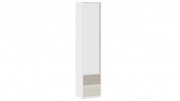 Шкаф для белья комбинированный «Сканди» Дуб Гарден/Белый/Глиняный серый в Кабинетном - kabinetnoe.mebel54.com | фото